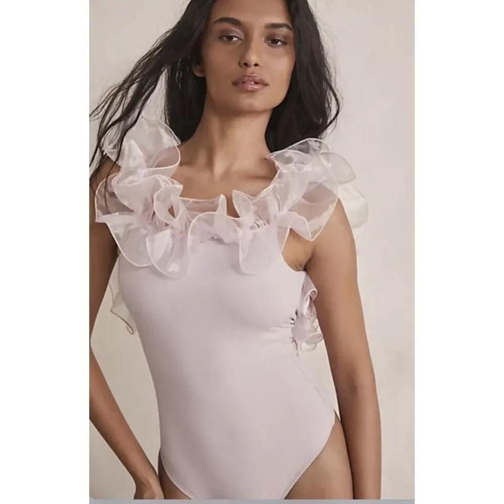 INTIMATELY FREE PEOPLE | haute wired bodysuit in light sand M $NWT 58 - Picture 2 of 10